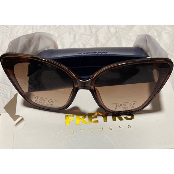 freyrs sunglasses FREYRS Grace brown Womens sunglasses NEW in box with case nib main image 10
